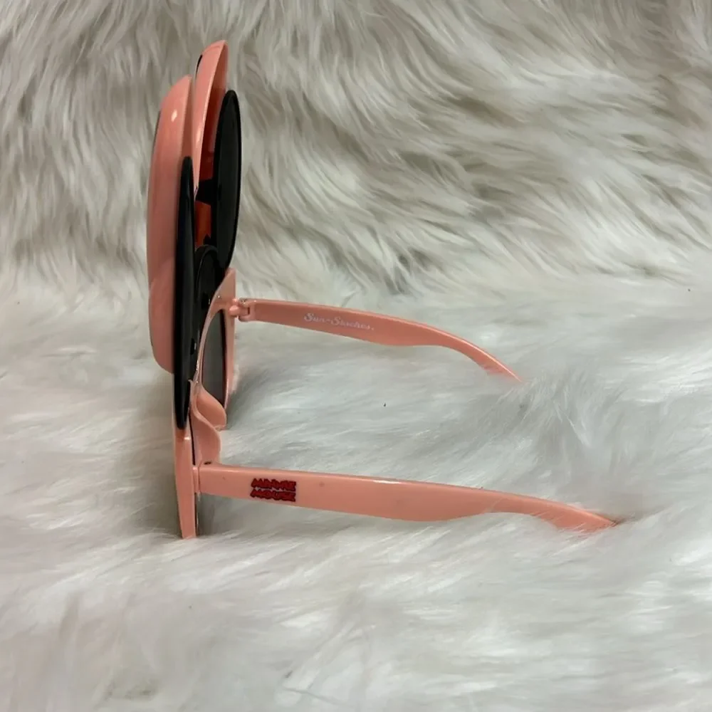 Disney Minnie Mouse Mask Sunglasses Sun-Staches Shades Pink Bow‎